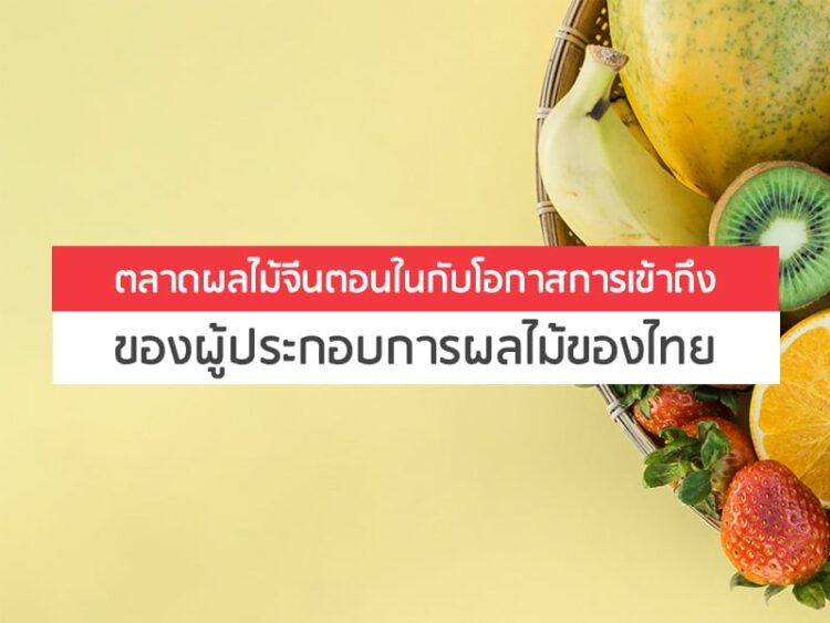 ตลาดผลไม้จีนตอนในกับโอกาสการเข้าถึงของผู้ประกอบการผลไม้ของไทย