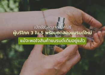 เปิดข้อมูลตลาดสิงคโปร์ ผู้บริโภค 3 ใน 5 พร้อมทดลองแบรนด์ใหม่ แม้จะพอใจสินค้าแบรนด์เดิมอยู่แล้ว