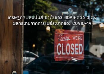 เศรษฐกิจฟิลิปปินส์ Q1/2563 GDP หดตัว -0.2%  ผลกระทบจากการแพร่ระบาดของ COVID-19