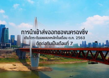 การนำเข้าส่งออกของนครฉงชิ่งเติบโตระดับเลขสองหลักในเดือน ต.ค. 2563 ติดต่อกันเป็นเดือนที่ 7