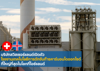 บริษัทสวิสเซอร์แลนด์เปิดตัวโรงงานเทคโนโลยีการดักจับก๊าซคาร์บอนไดออกไซด์ที่ใหญ่ที่สุดในโลกที่ไอซ์แลนด์