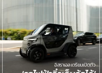 อิสราเอล เตรียมเปิดตัว ‘รถไฟฟ้าจิ๋วเก็บล้อได้’