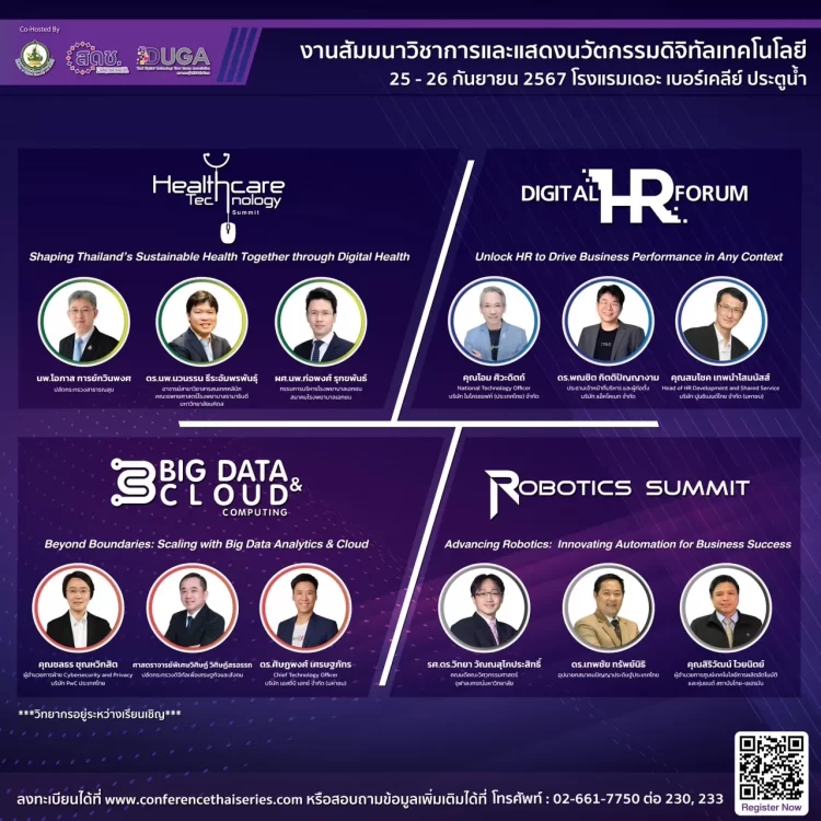 งานสัมมนาวิชาการและการแสดงนวัตกรรมดิจิทัลเทคโนโลยี 2024 