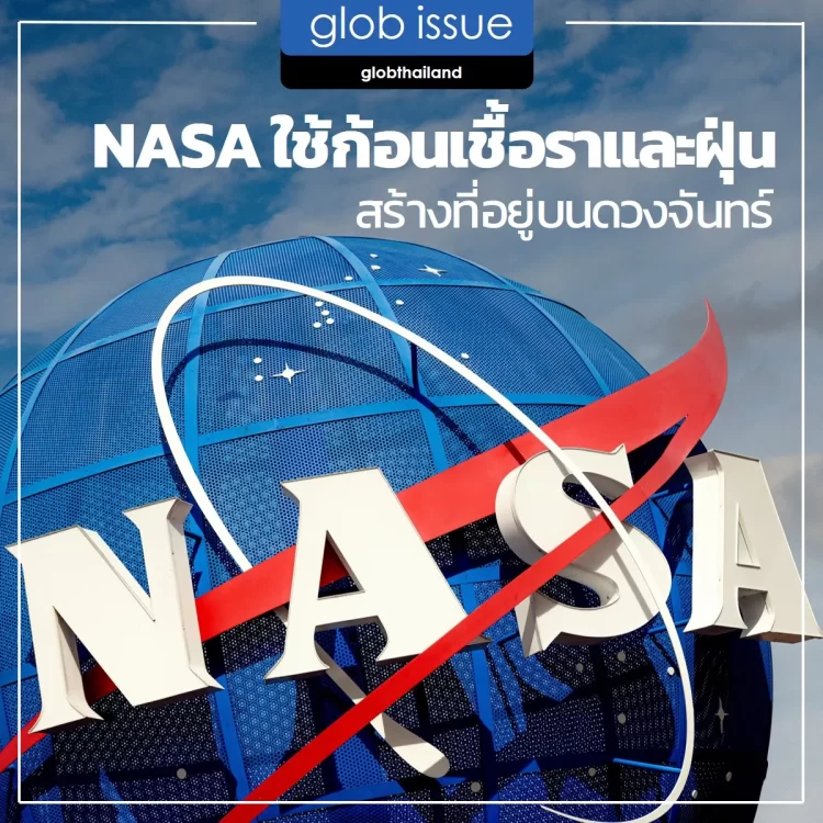 NASA ใช้ประโยชน์จากก้อนเชื้อราและฝุ่นสร้างที่อยู่อาศัยบนดวงจันทร์