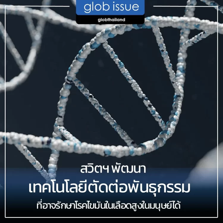 สวิตเซอร์แลนด์พัฒนาเทคโนโลยีตัดต่อพันธุกรรมที่อาจรักษาโรคไขมันในเลือดสูงในมนุษย์ได้