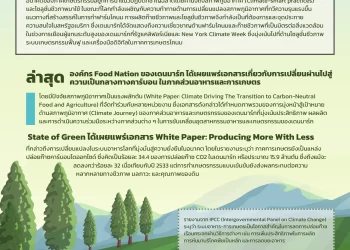Climate Farming การเกษตรแนวใหม่ ที่คำนึงถึงสภาพภูมิอากาศและโซลูชั่นชีวภาพ เพื่ออนาคตของภาคการเกษตรและการผลิตอาหาร